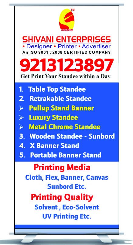 Standee printing