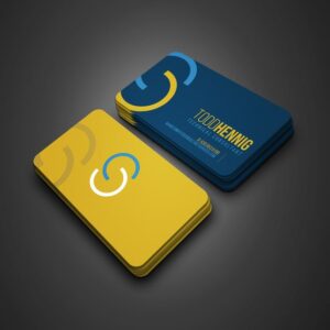 Round corner business card