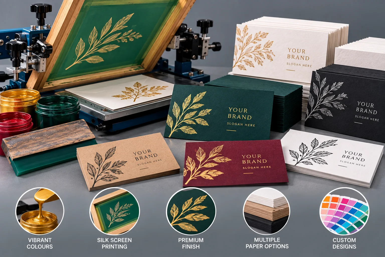 Business Card Silk Printing in Munirka Delhi NCR India