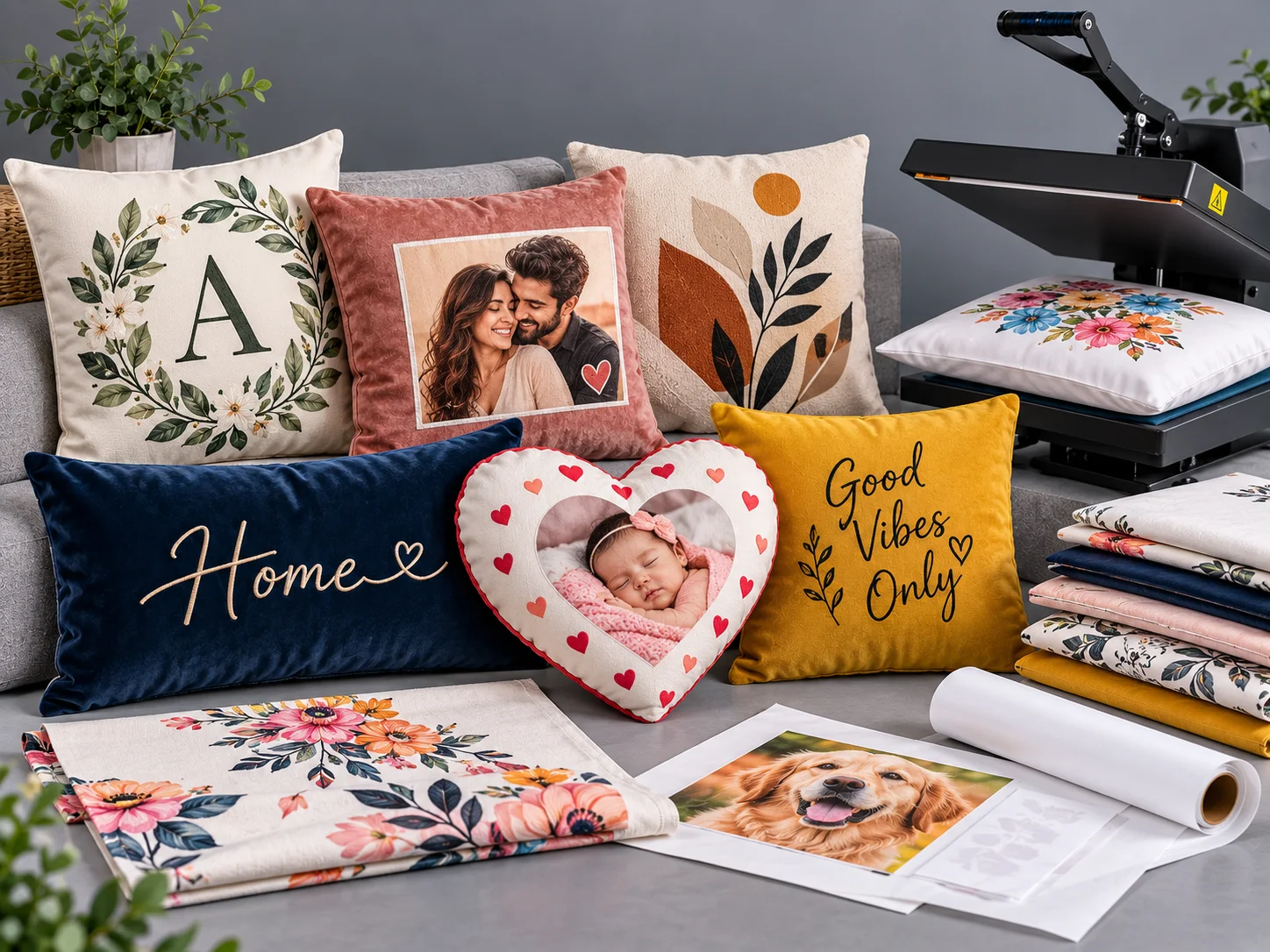 Cushion and Pillow Covers Printer in Munirka Delhi NCR Delhi India