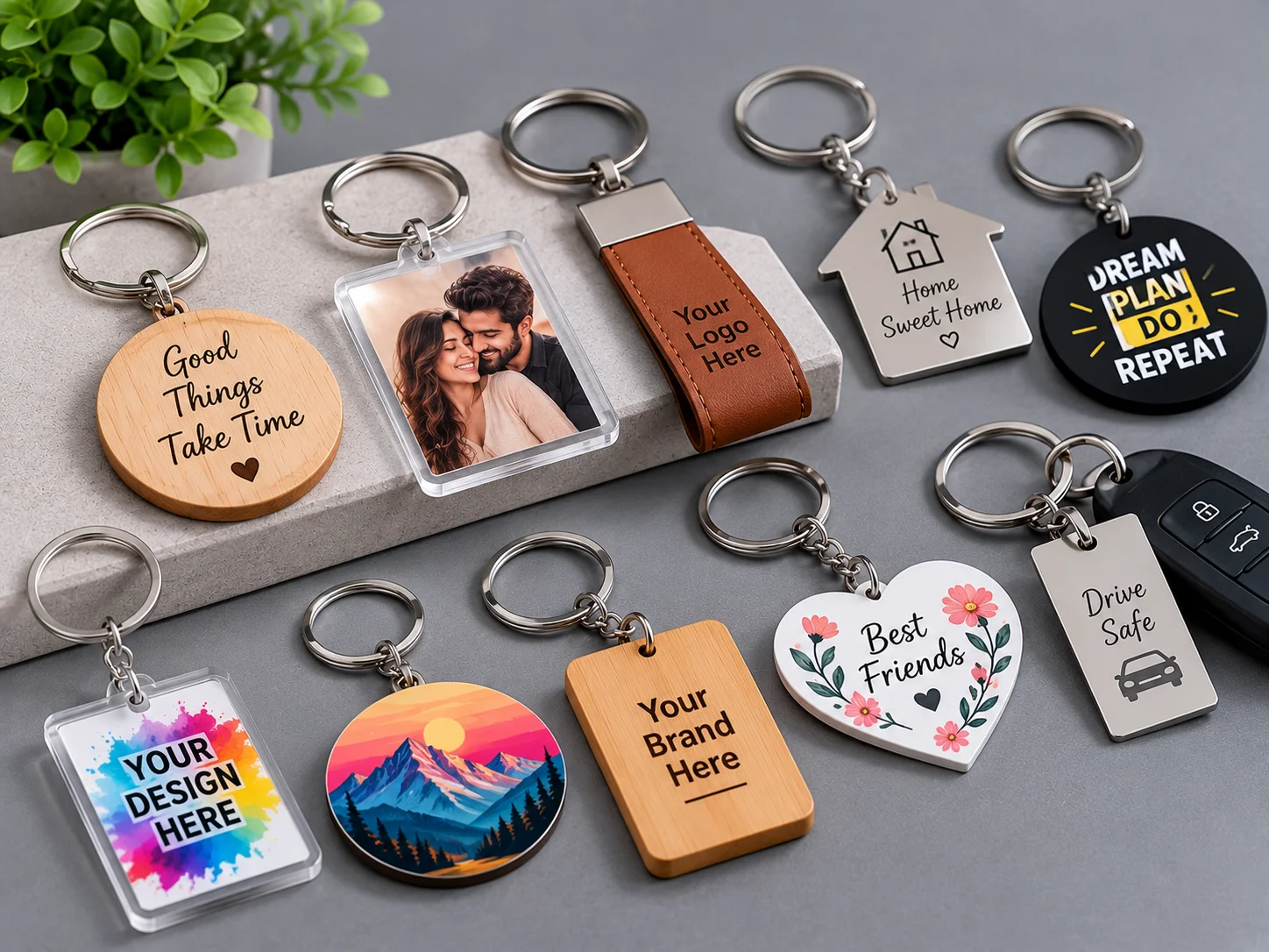 Key Chain Maker, Printer in Munirka Delhi NCR India.