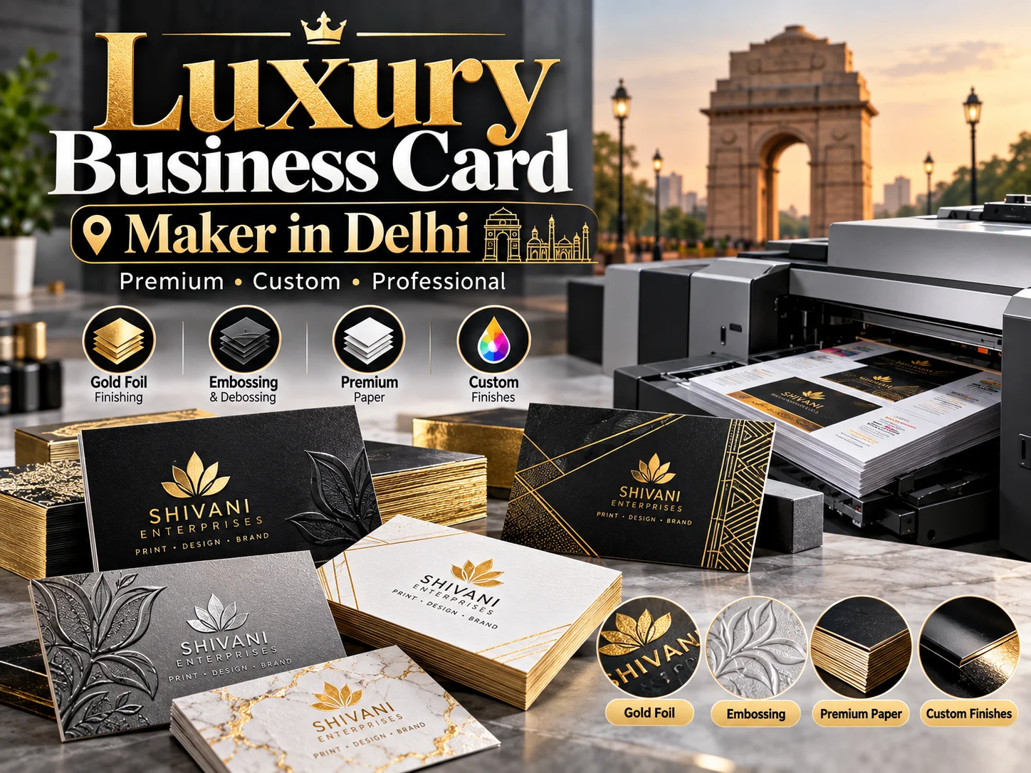Luxury Business Card Maker in Delhi