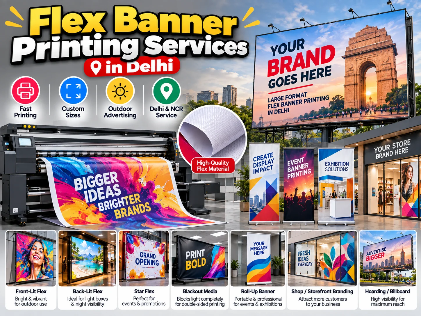 Flex Banner Printing Services in Delhi