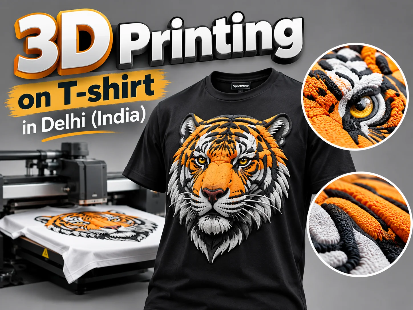 3D Printing on T-shirt in Delhi (India)