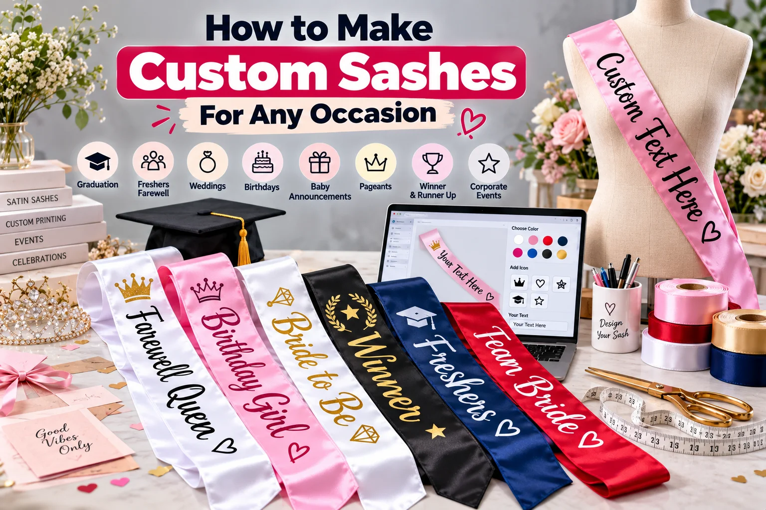 How to Make Custom Sashes for Any Occasion