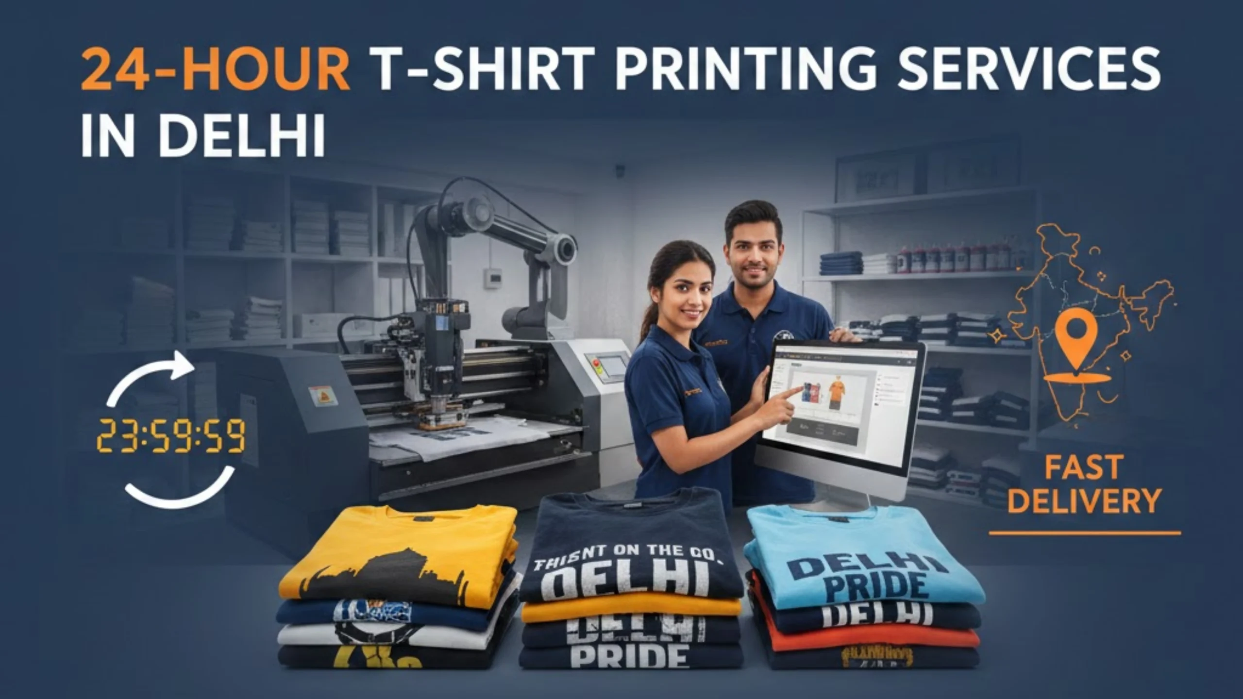 24-Hour T-Shirt Printing Services in Delhi Can Help You Stand Out in a Crowd.