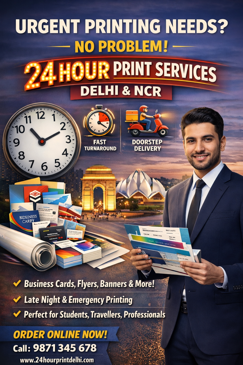Urgent Printing Needs? No Problem! Discover the Best 24 Hour Print Services Nearby DELHI & NCR