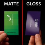 Matte vs Glossy Business Card