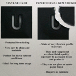 Normal Sticker Vs Vinyl Sticker