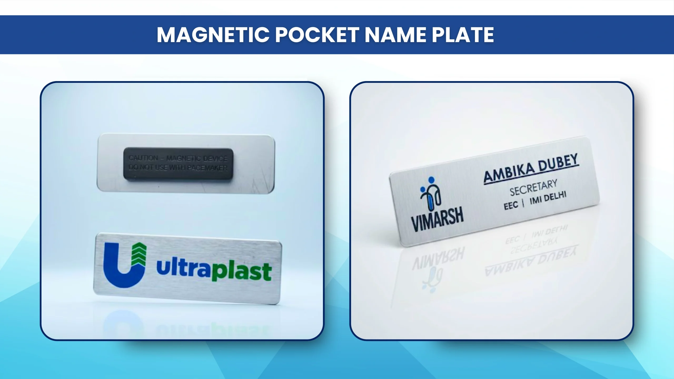Magnetic Pocket Name Plate