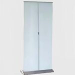 Chrome Metal Banner Standee Back