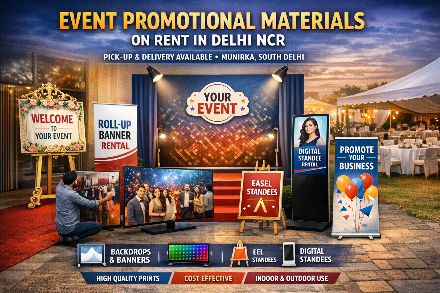 Event Promotional Material On Rent In Delhi & NCR