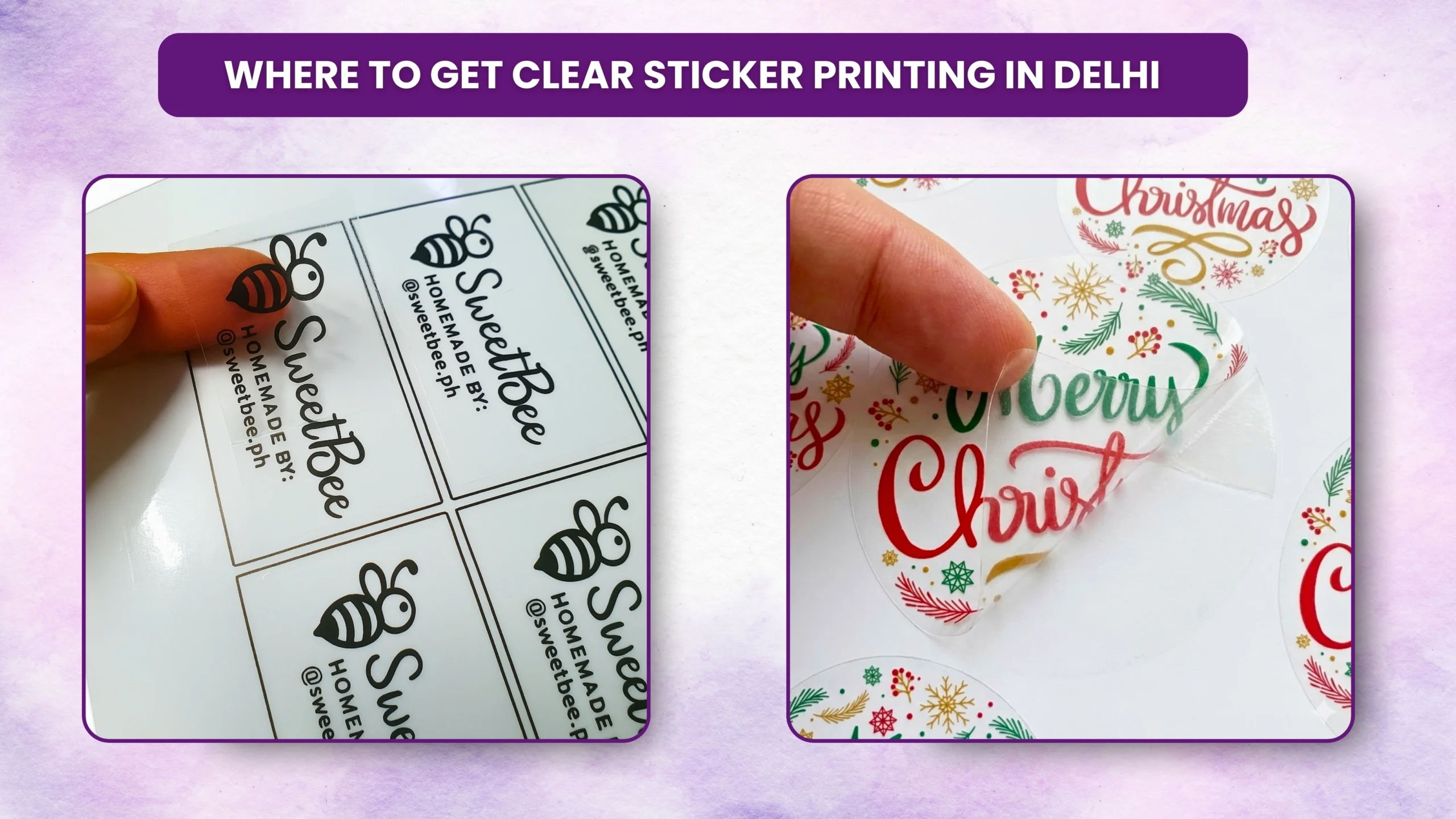 Where to Get Clear Sticker Printing in Delhi