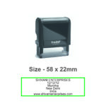 trodat self ink stamp, size 58x22mm
