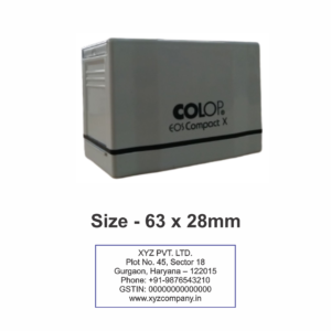 EOS Compact X Pre Ink Stamp, Size - 63 x 28mm