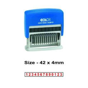 COLOP Printer S120/13 Dater Stamp, 13 Digit Number, Size - 42x4mm