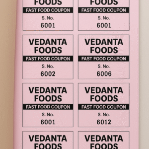 Food Coupon Booklet Printing