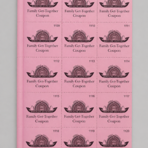 Food Coupon Booklet Printing