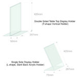 Table Top Acrylic Display Holder
