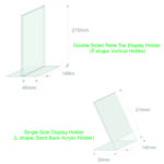 Table Top Acrylic Display Holder