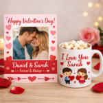 Valentine Special Mug with Personalized A5 Poster