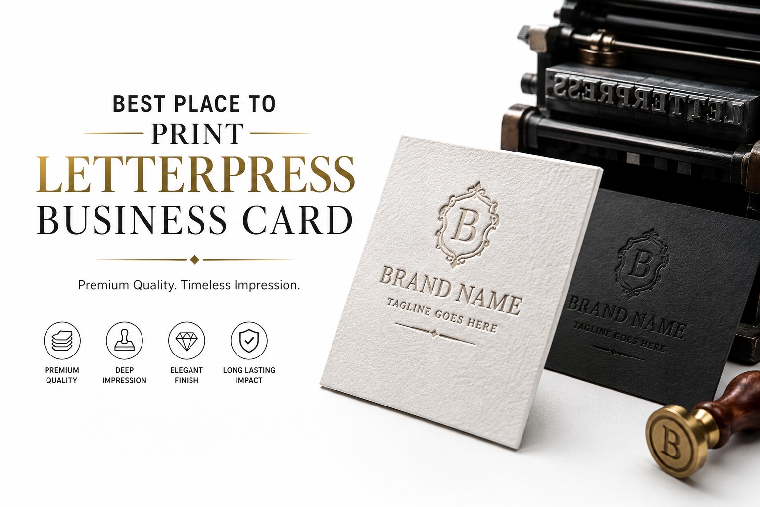 Best Place to Print Letterpress Business Card in India