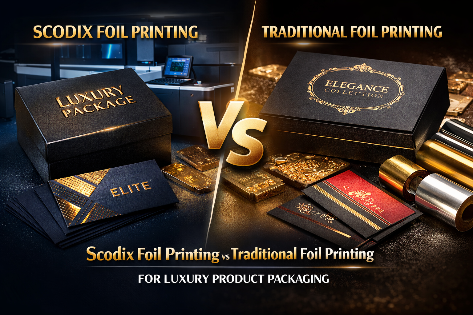 Scodix Foil vs Letterpressed Foil Business Card