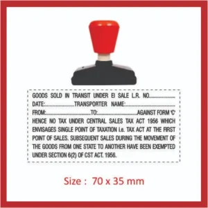 Dura Pre Ink 25mm x 70mm Rectangular Stamp