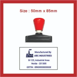 Dura Pre Ink 55mm x 85mm Rectangular Stamp