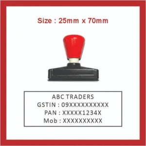 Dura Pre Ink 25mm x 70mm Rectangular Stamp