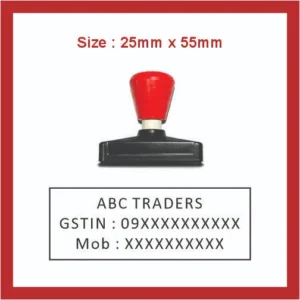 Dura Pre Ink 25mm x 55mm Rectangular Stamp