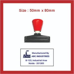 Dura Pre Ink 50mm x 80mm Rectangular Stamp