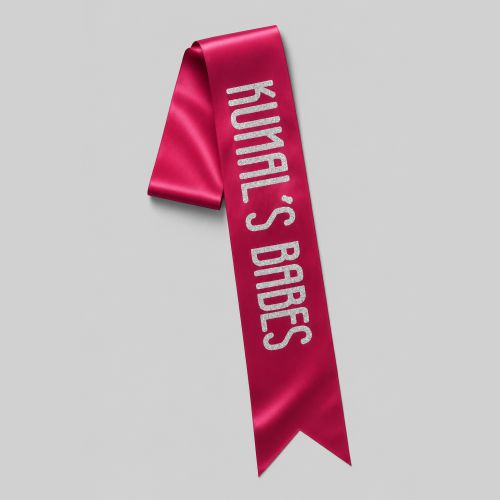 Metallic Print Sash