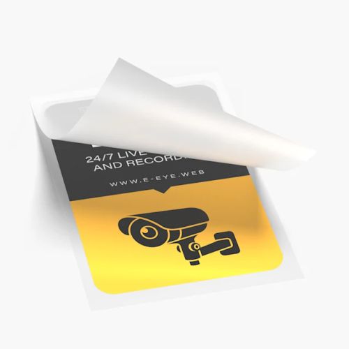 Front Adhesive Sticker
