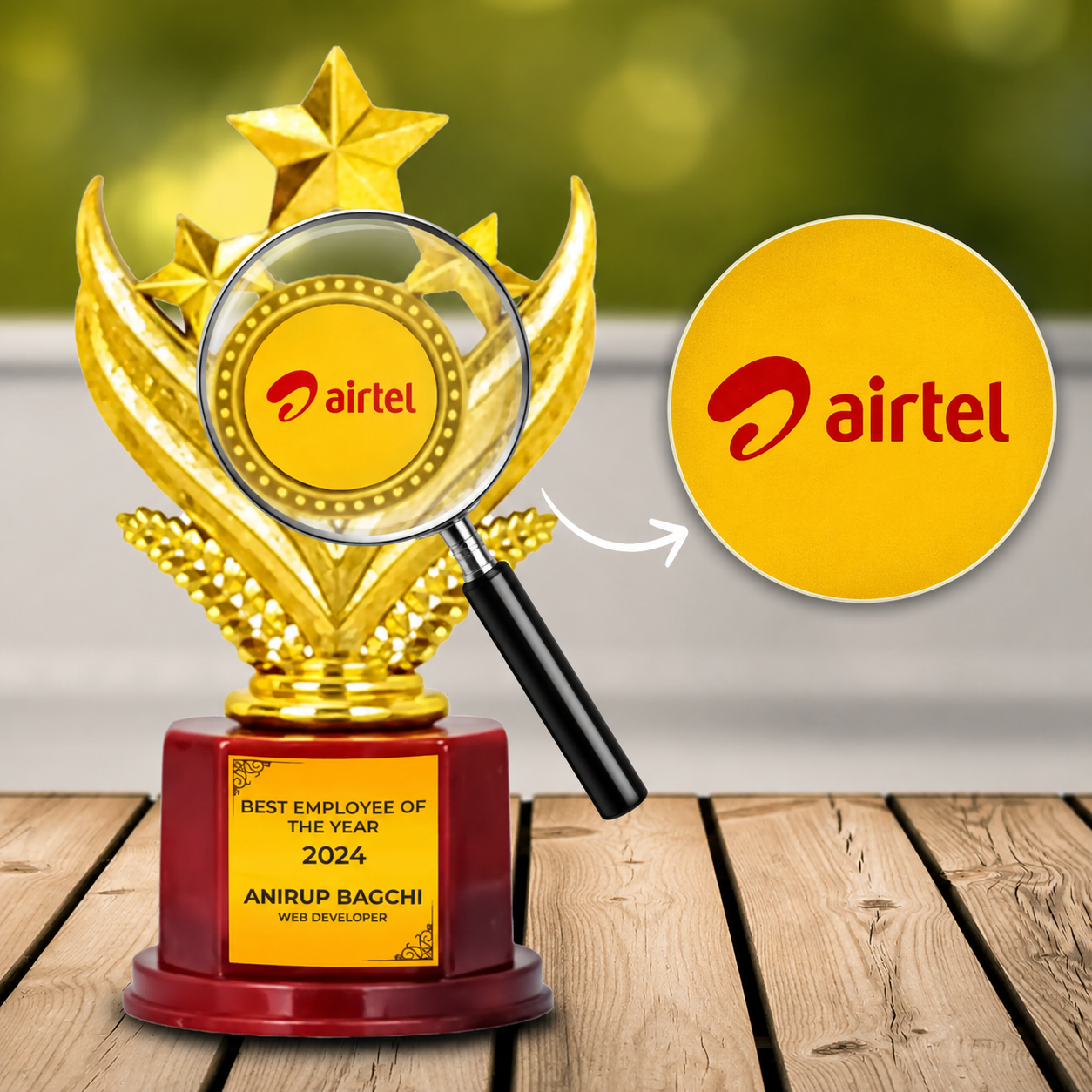 Award Trophy Sticker