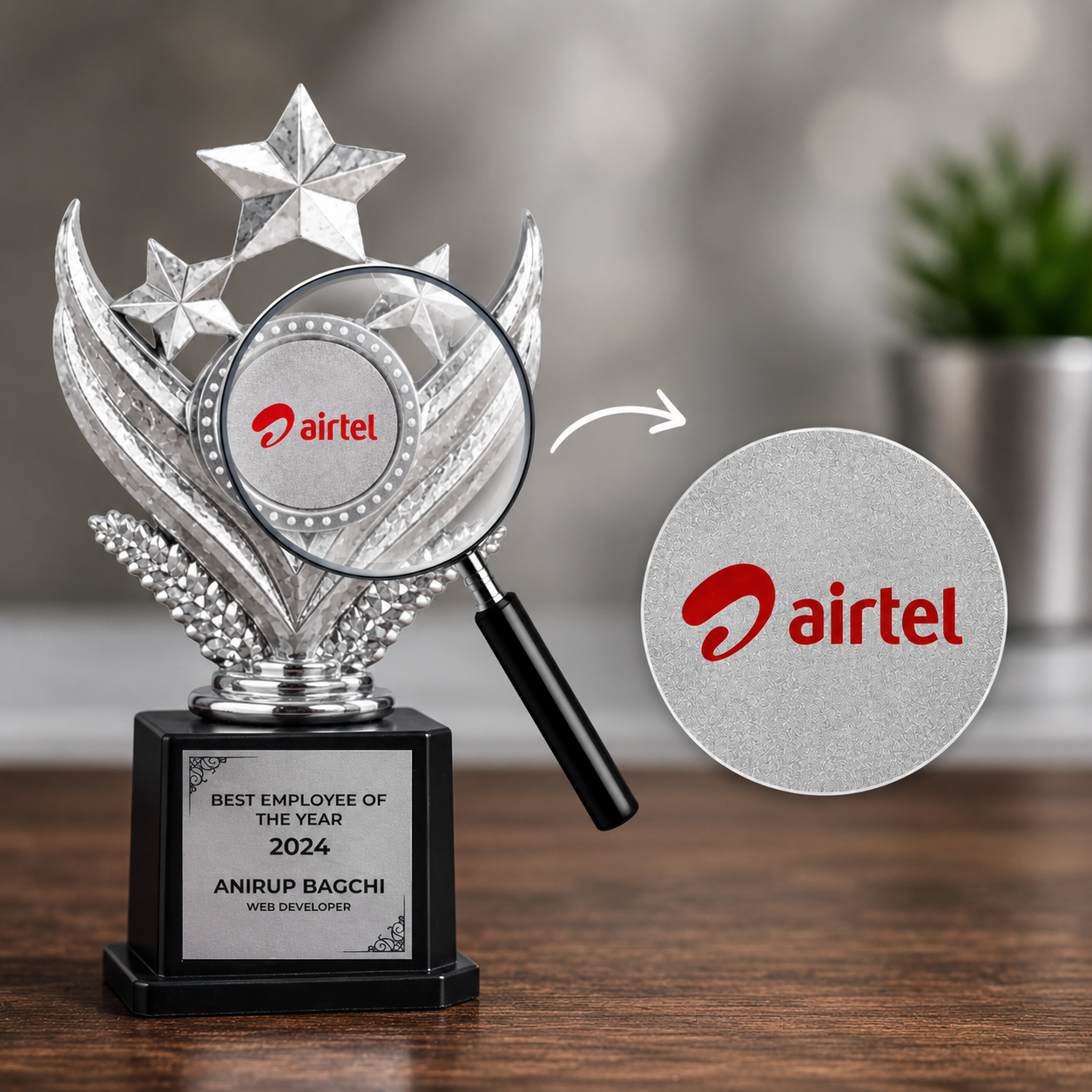 Award Trophy Sticker