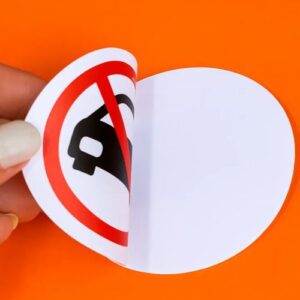 Front Adhesive Sticker