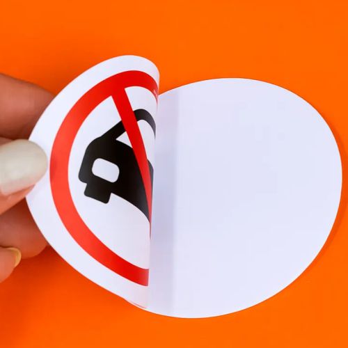 Front Adhesive Sticker