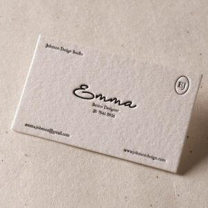 Letterpressed Business Cards