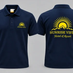 Custom Printed Polyester Polo T-Shirt